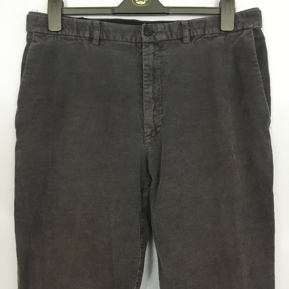 Haggar Mens 36 x 32 Charcoal Gray 100% Cotton Flat Front Straight Leg Pants - Picture 8 of 9